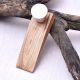 White Resin Wooden Door Stopper for Home & office